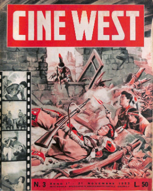 CINE WEST magazine side cover Issue 3  Series 1 21 November 1953