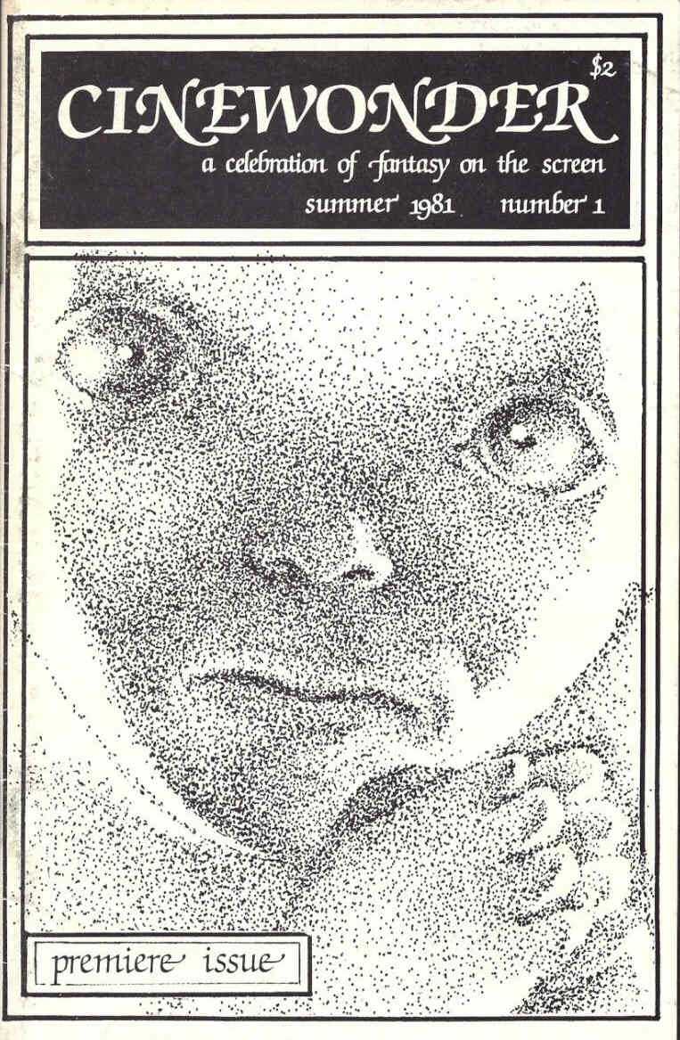CINEWONDER magazine side cover Issue 1 Summer 1981