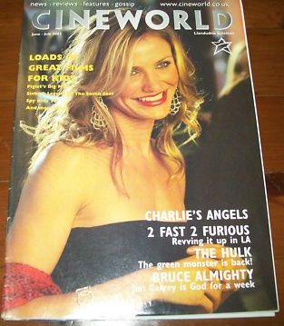 CINEWORLD magazine side cover June/July 2003