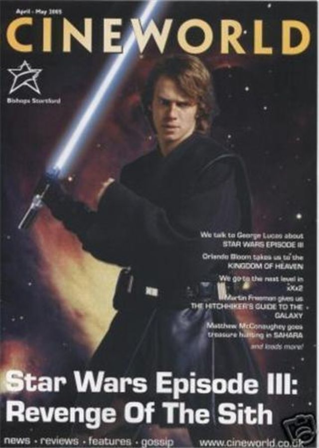 CINEWORLD magazine side cover April/May 2005