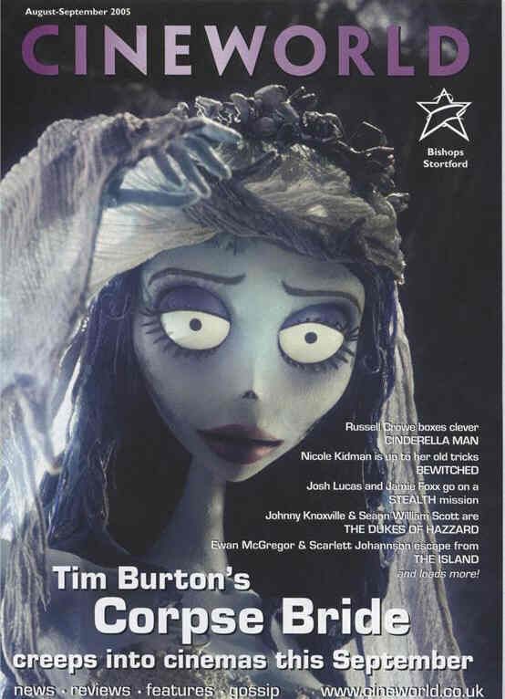 CINEWORLD magazine side cover August/September 2005