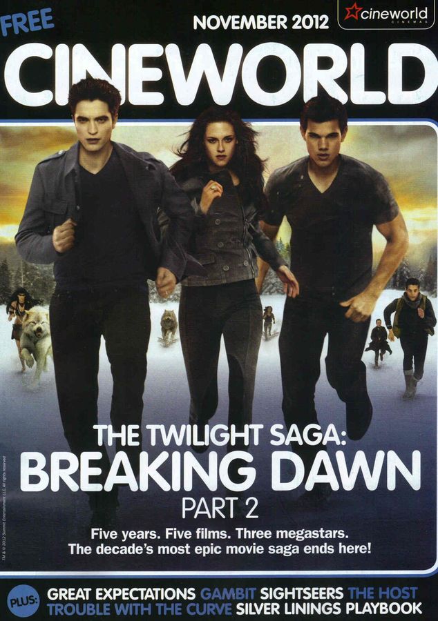 CINEWORLD magazine side cover November 2012