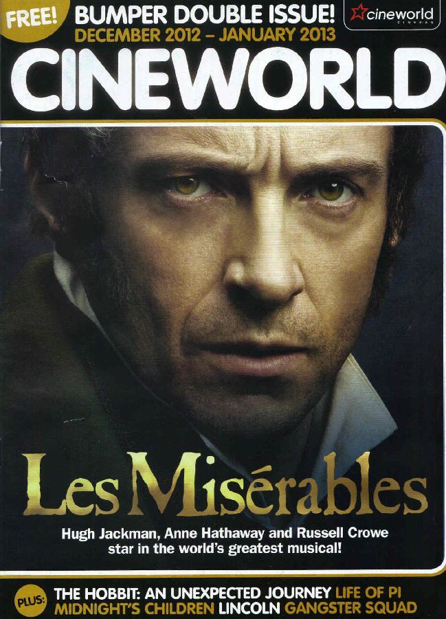 CINEWORLD magazine side cover December 2012
