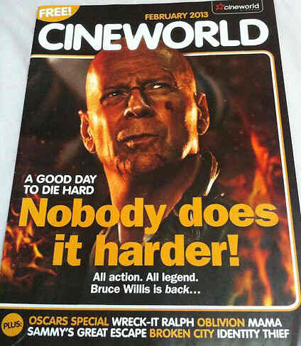 CINEWORLD magazine side cover February 2013