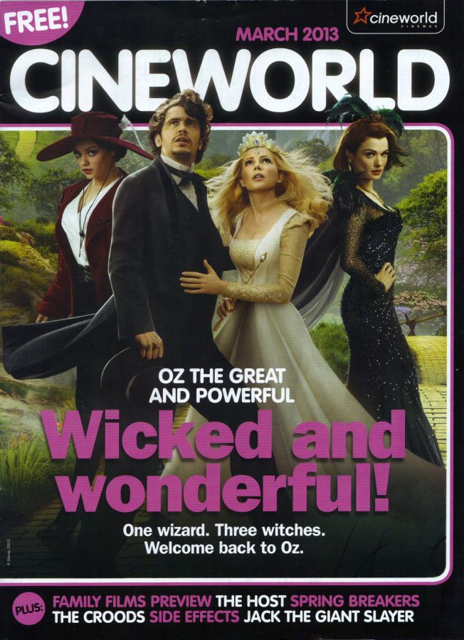 CINEWORLD magazine side cover March 2013