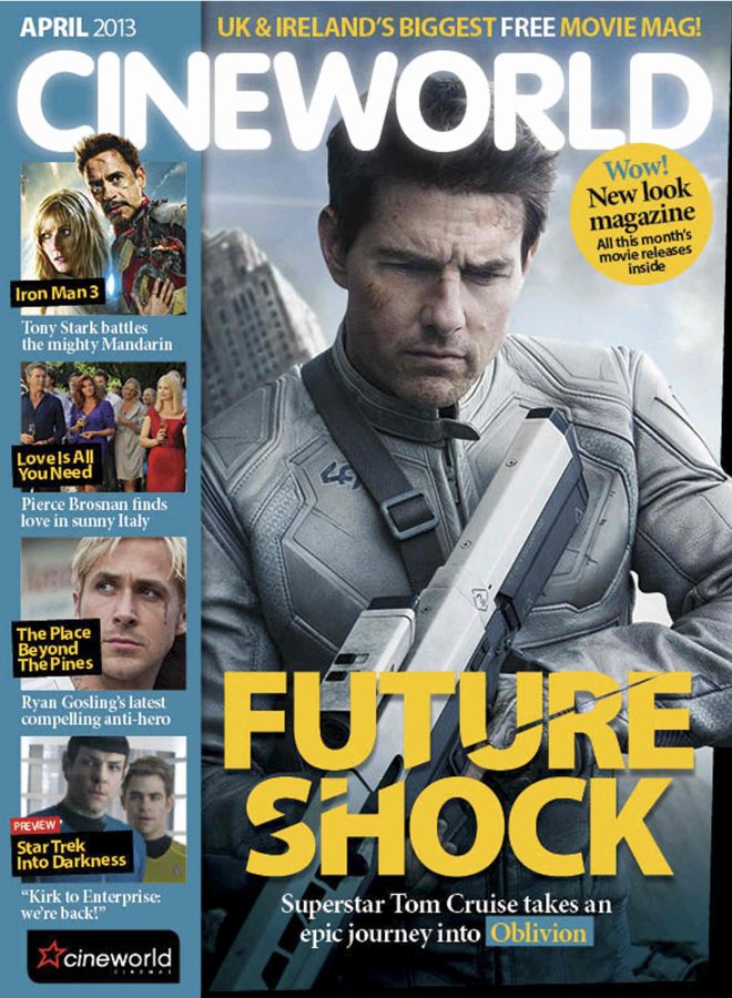 CINEWORLD magazine side cover April 2013