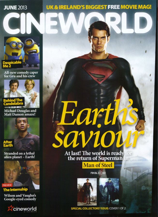 CINEWORLD magazine side cover June 2013