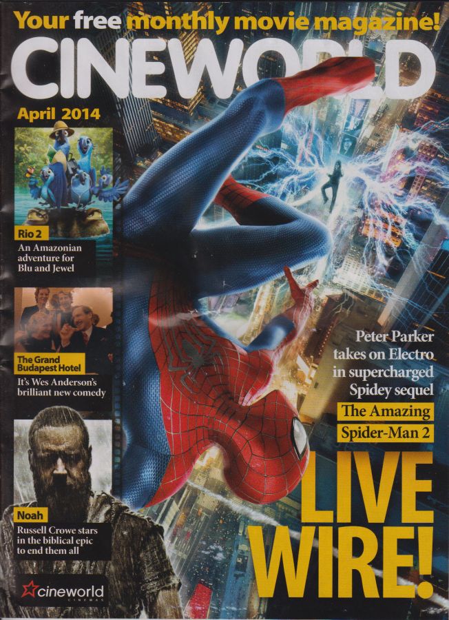 CINEWORLD magazine side cover April 2014