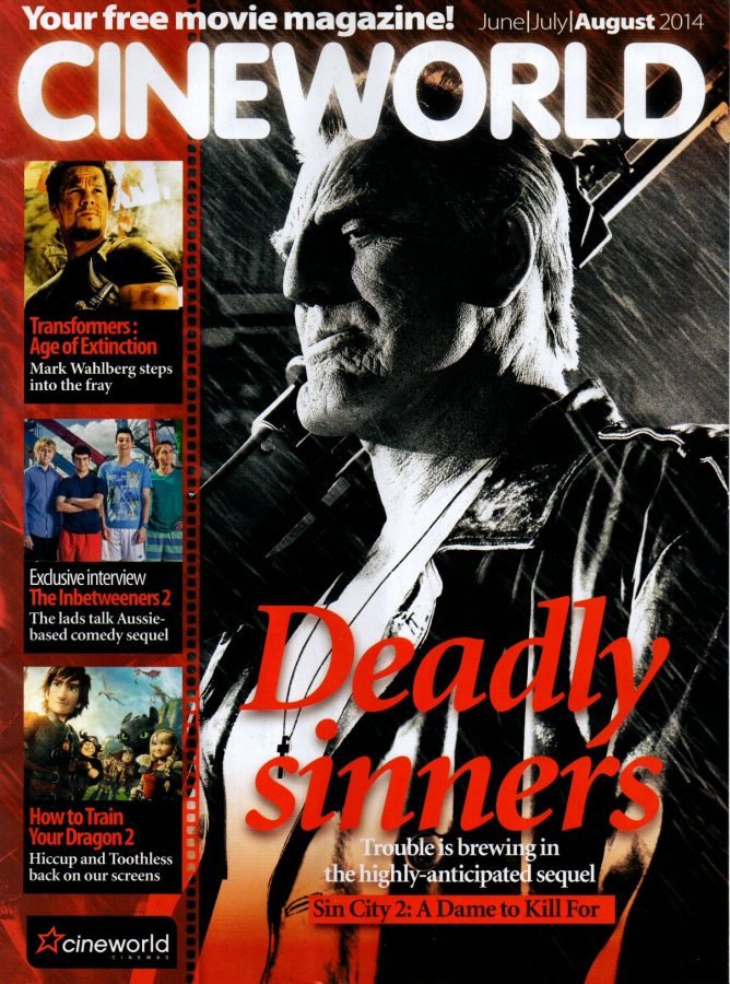 CINEWORLD magazine side cover June/August 2014