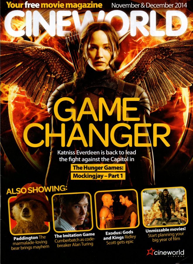 CINEWORLD magazine side cover November/December 2014