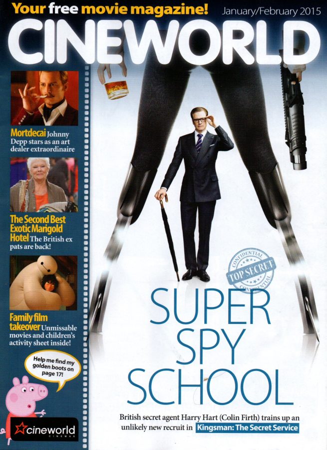 CINEWORLD magazine side cover January/February 2015