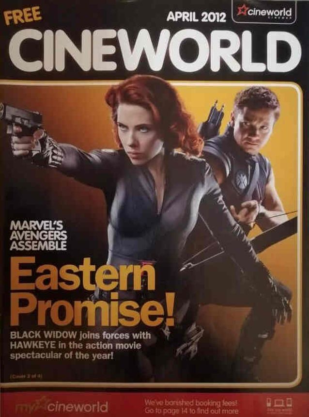 CINEWORLD magazine side cover  April 2012