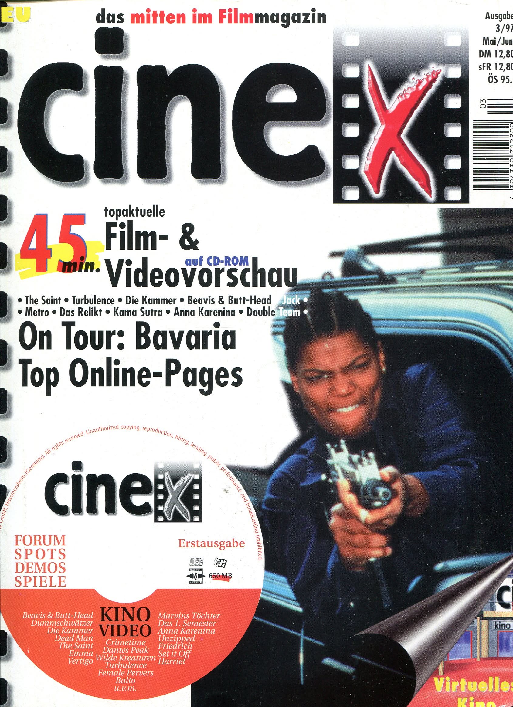 CINE X (DE) magazine side cover  May/June 1997