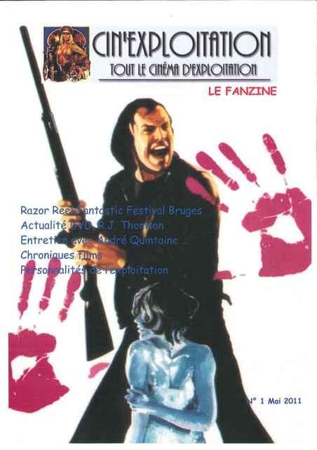 CINEXPLOITATION magazine side cover Issue 1 May 2011