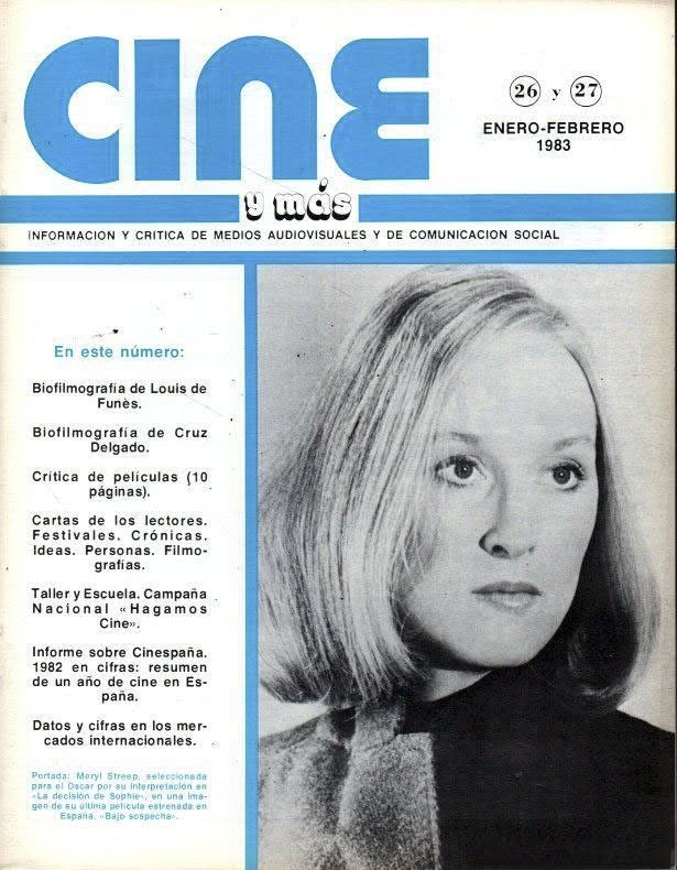 CINE Y MAS magazine side cover Issue 26-27  January/February 1983