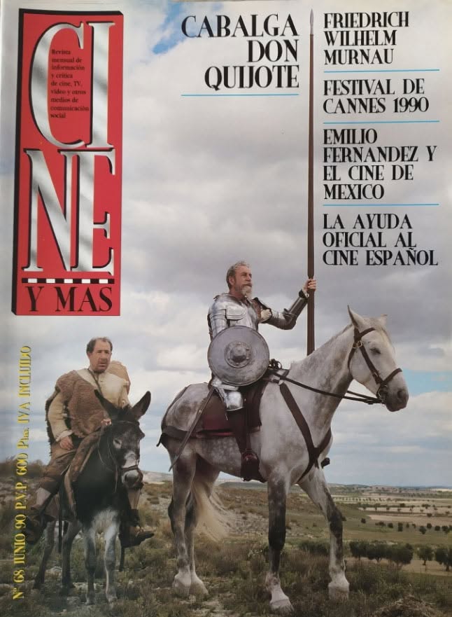 CINE Y MAS magazine side cover Issue 68  June 1990