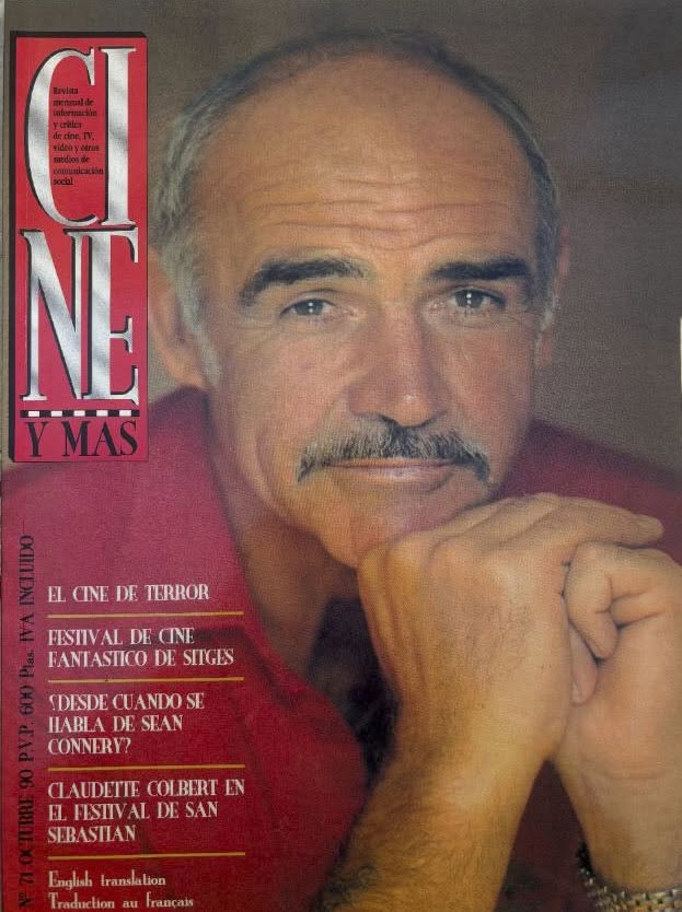 CINE Y MAS magazine side cover Issue 71  October 1990