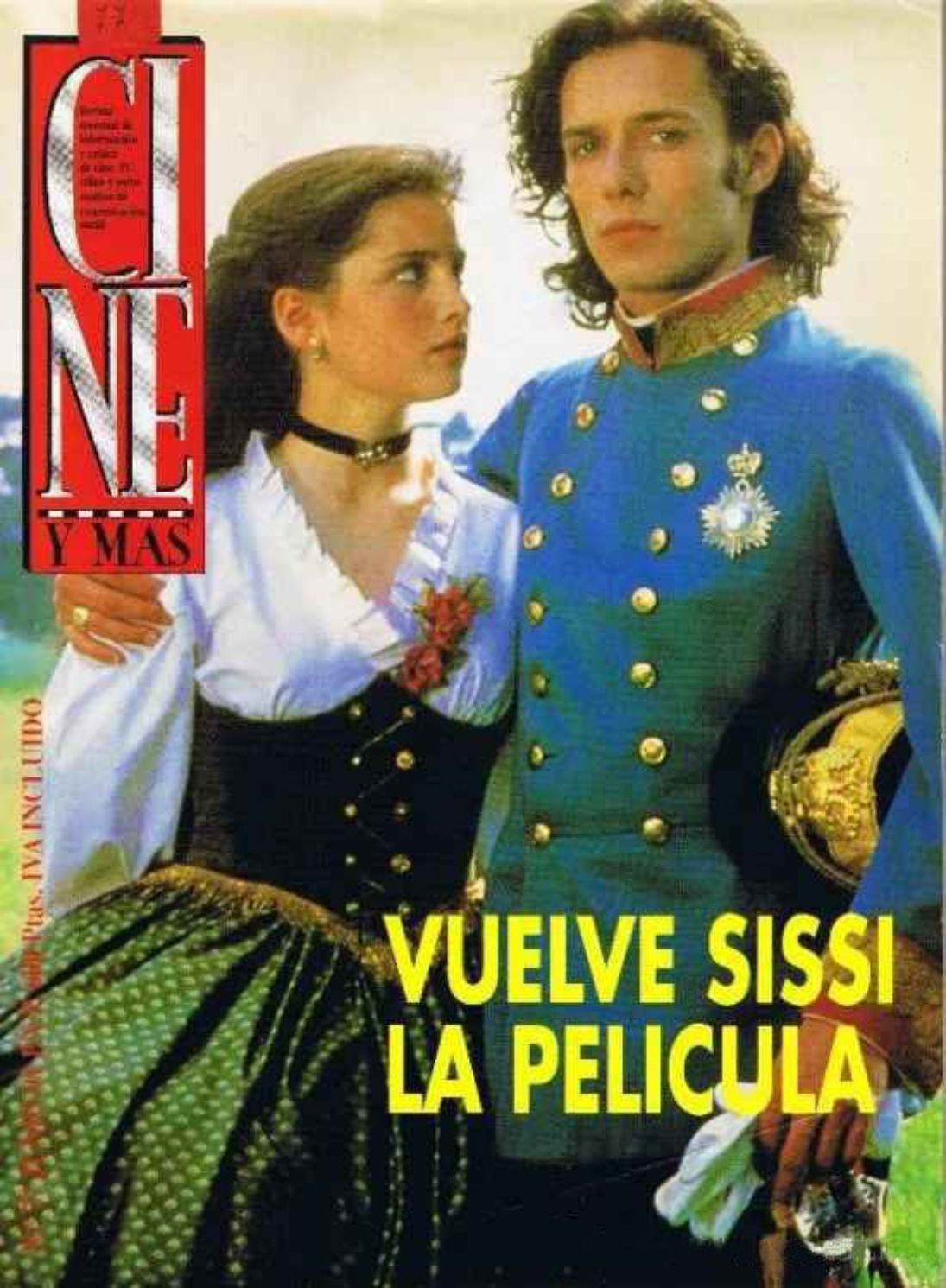 CINE Y MAS magazine side cover Issue 77   1991