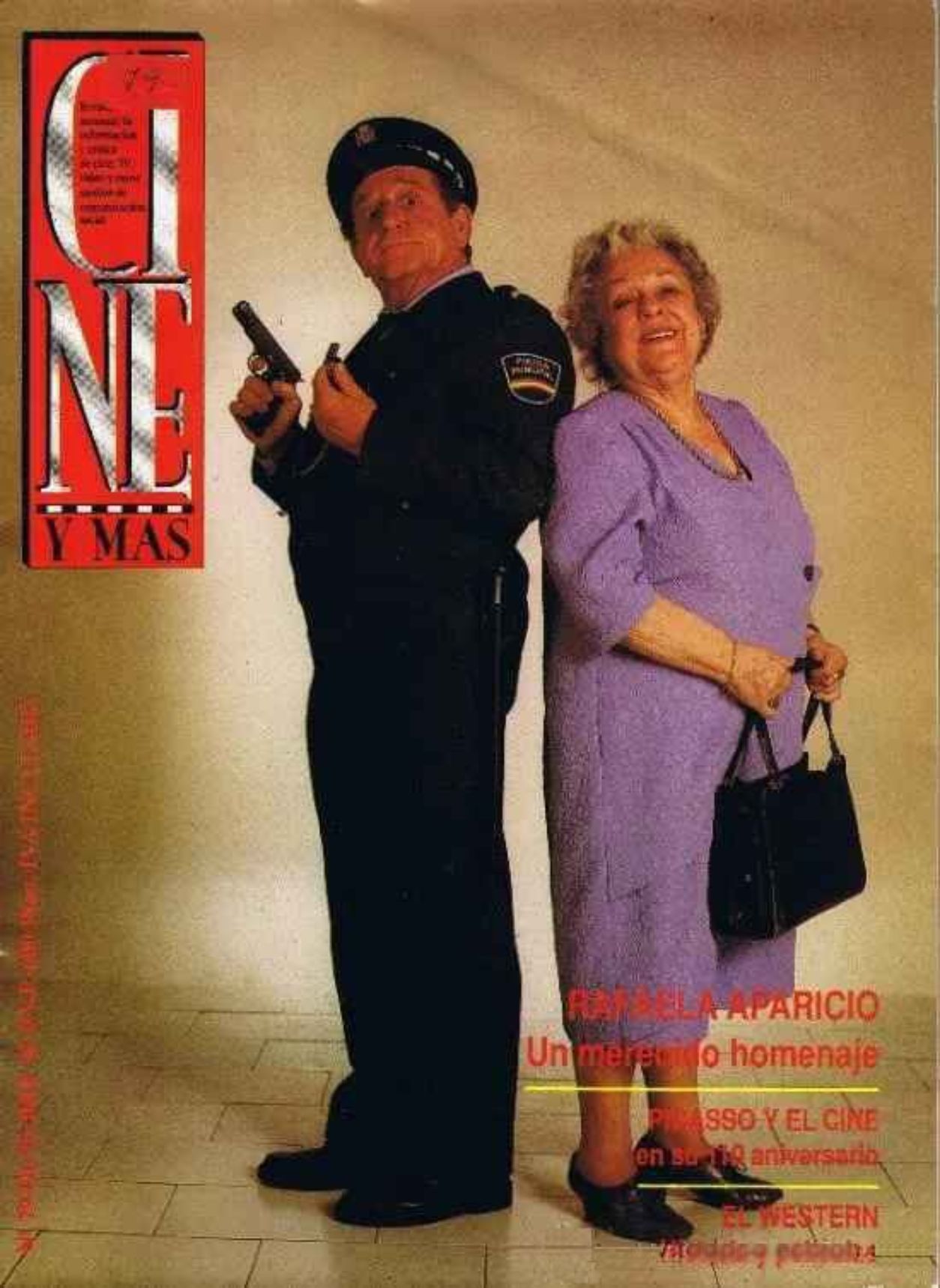 CINE Y MAS magazine side cover Issue 79   1991