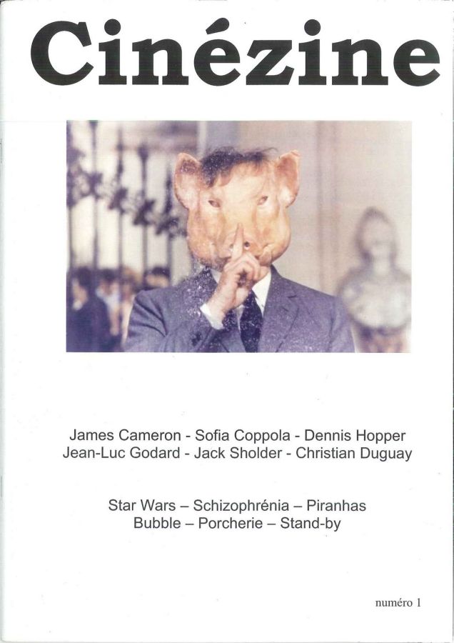 CINEZINE magazine side cover Issue 1   2010