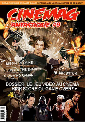 CINEMAG FANTASTIQUE magazine side cover Issue 9  2016