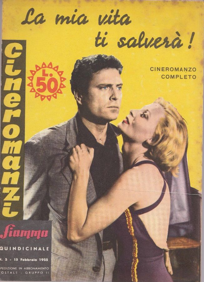 CINEROMANZI FIAMMA magazine side cover Issue 5 15 February 1955