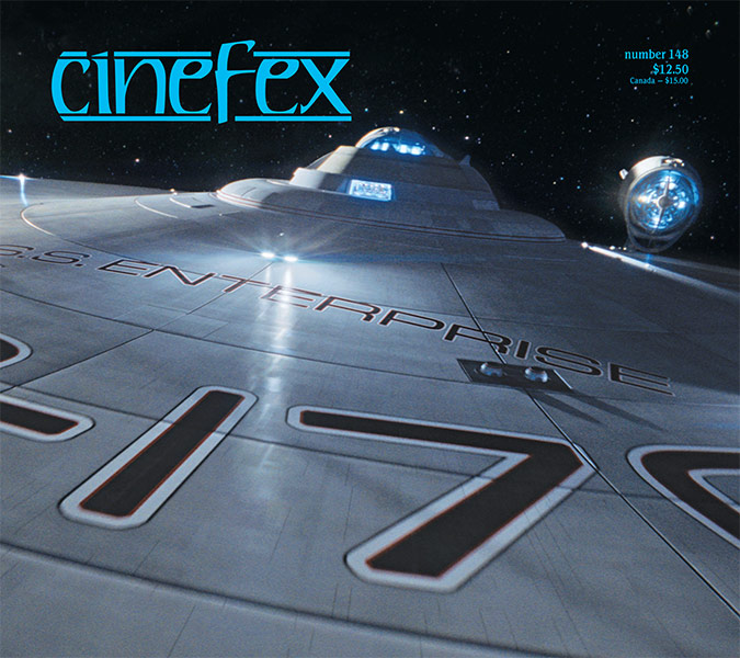 CINEFEX magazine side cover Issue 148 August/September 2016