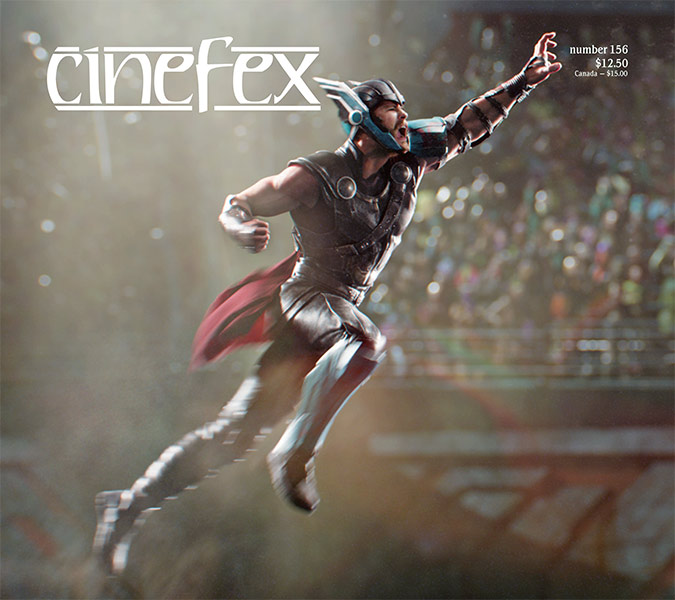 CINEFEX magazine side cover Issue 156  November 2017
