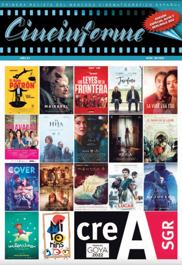 CINEINFORME magazine side cover Issue 981-2  January/February 2022