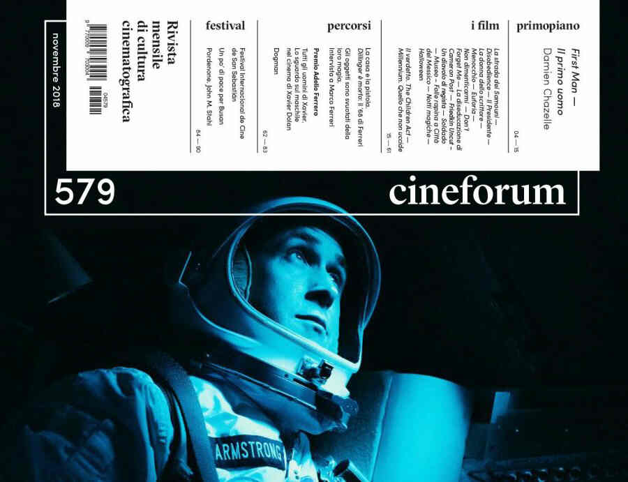 CINEFORUM magazine side cover Issue 579  November 2018