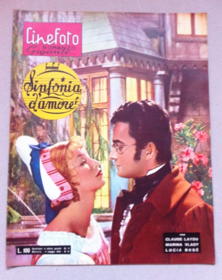 CINEFOTO ROMANZO GIGANTE magazine side cover Issue 15  May 1956