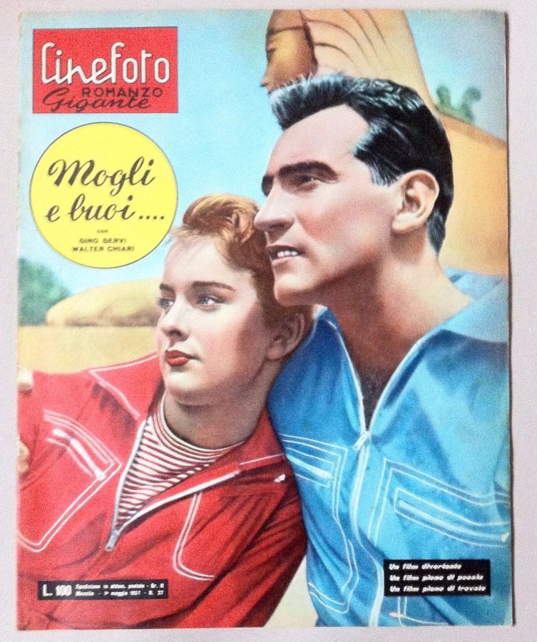 CINEFOTO ROMANZO GIGANTE magazine side cover Issue 27  May 1957