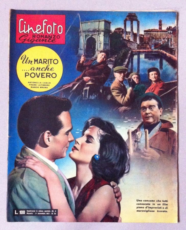 CINEFOTO ROMANZO GIGANTE magazine side cover Issue 33  November 1957