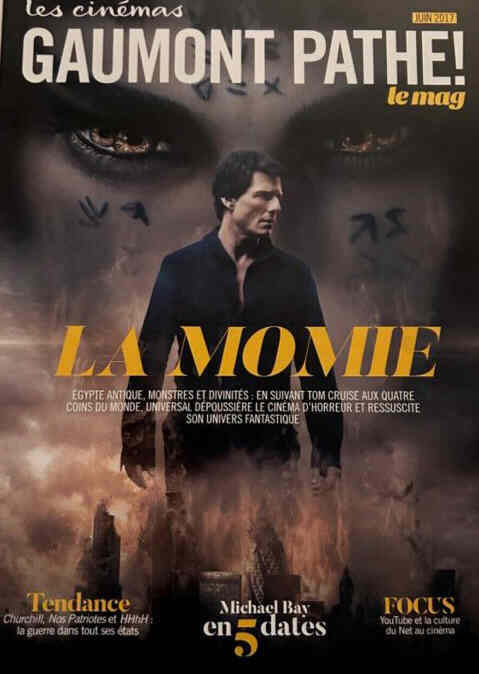 CINEMAS GAUMONT PATHE magazine side cover  June 2017