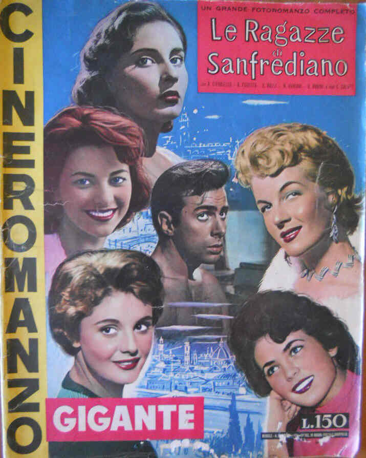 CINEROMANZO GIGANTE magazine side cover Issue 9 May 1955