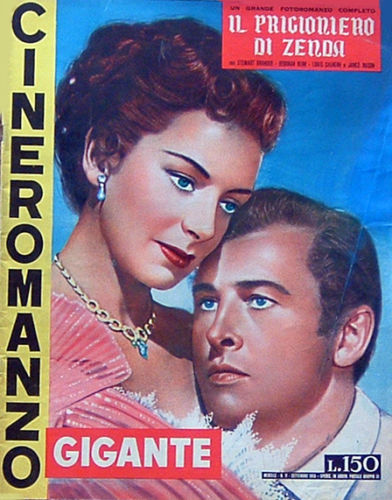 CINEROMANZO GIGANTE magazine side cover Issue 11 September 1955