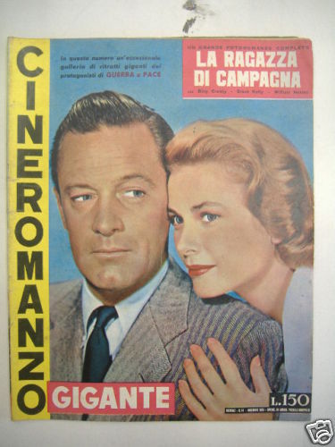 CINEROMANZO GIGANTE magazine side cover Issue 14 December 1955