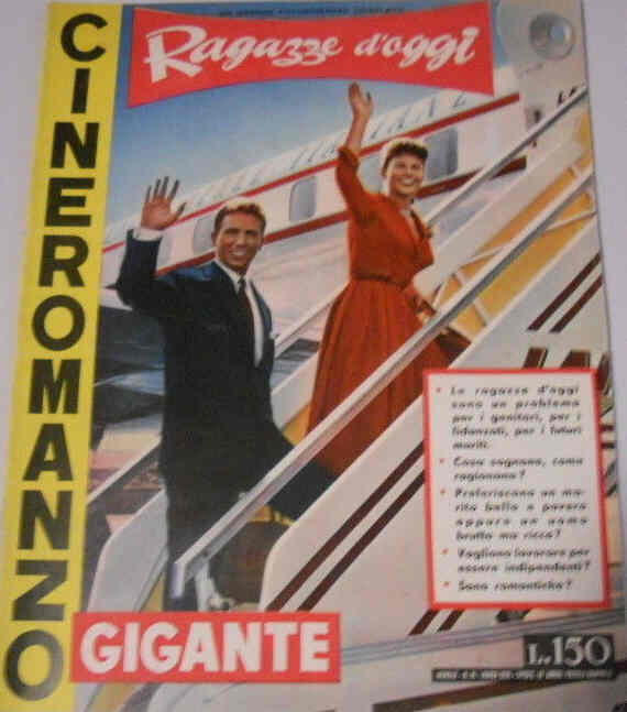 CINEROMANZO GIGANTE magazine side cover Issue 16  1956