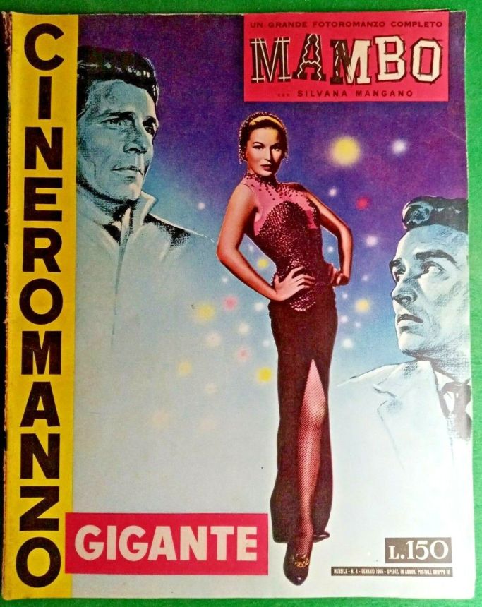 CINEROMANZO COMPLETO GIGANTE magazine side cover Issue 4   1955