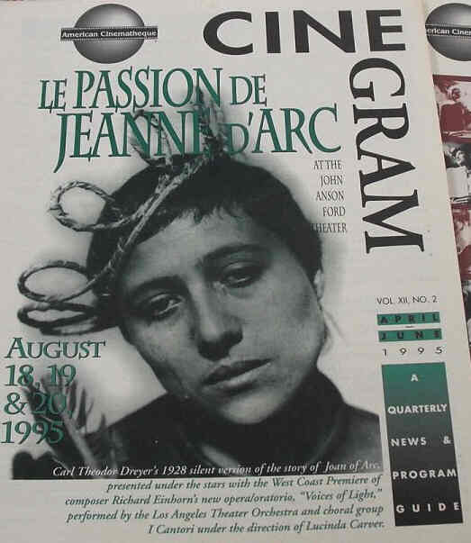 CINEGRAM (90s) magazine side cover  Vol 12 No 2 April/May/June 1995