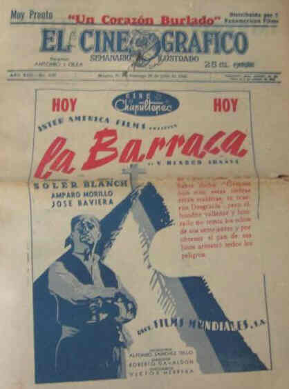 CINE GRAFICO | EL magazine side cover Issue 29 July 1945