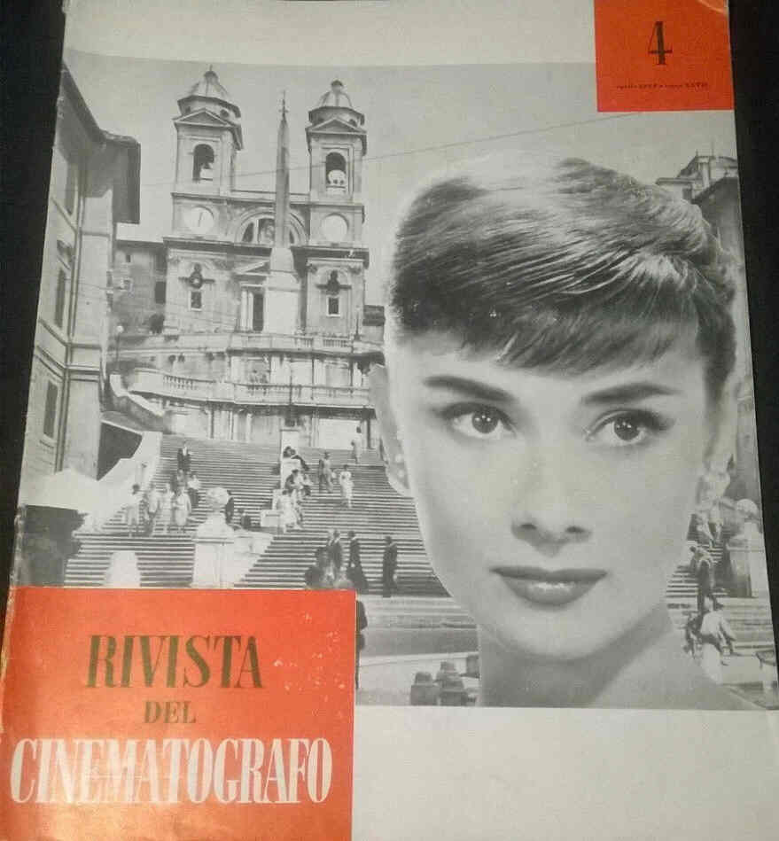 RIVISTA DEL CINEMATOGRAFO magazine side cover April 1954