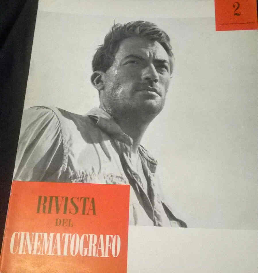 RIVISTA DEL CINEMATOGRAFO magazine side cover February 1955