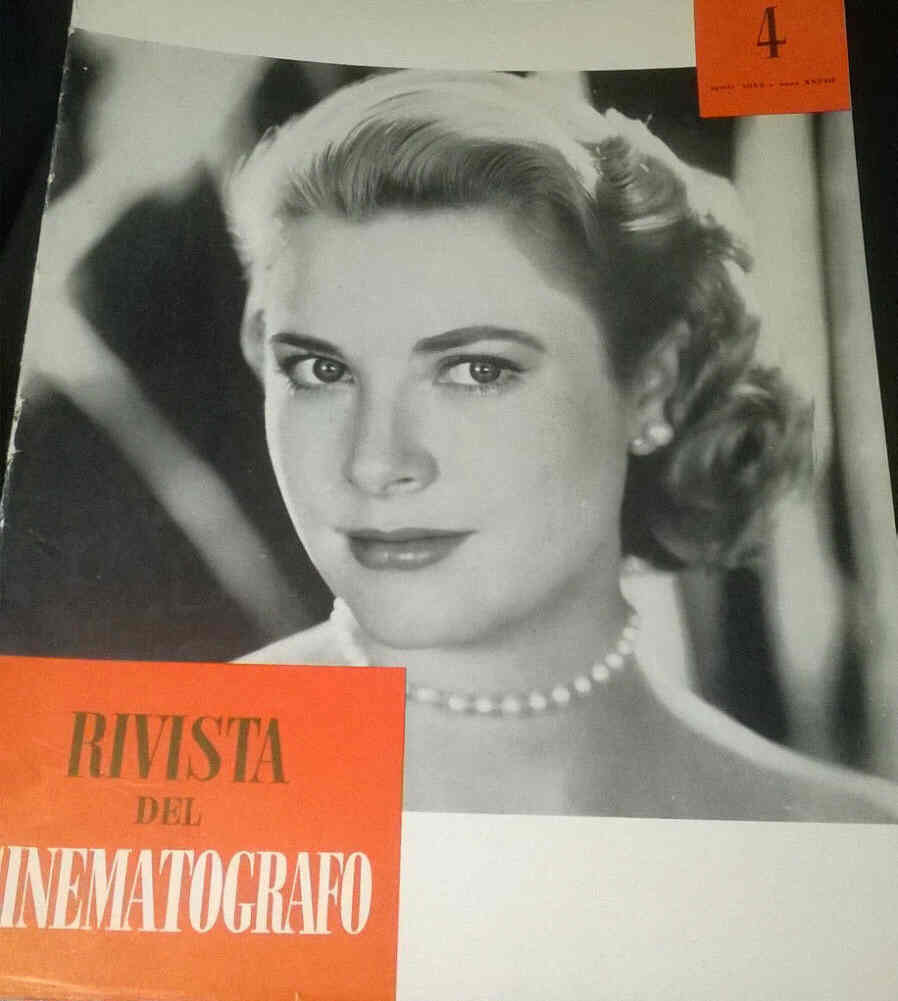 RIVISTA DEL CINEMATOGRAFO magazine side cover April 1958