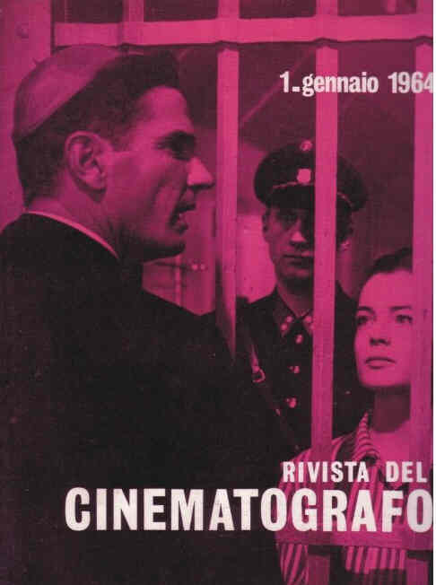 RIVISTA DEL CINEMATOGRAFO magazine side cover January 1964