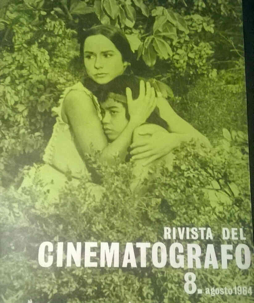 RIVISTA DEL CINEMATOGRAFO magazine side cover August 1964