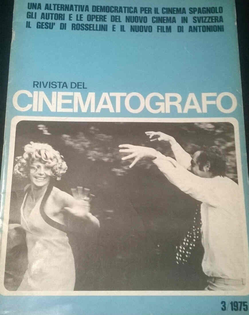 RIVISTA DEL CINEMATOGRAFO magazine side cover March 1975