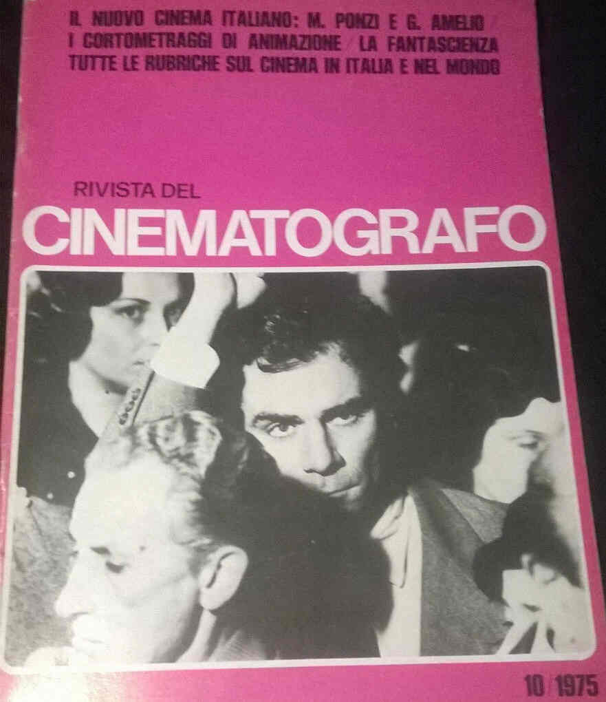RIVISTA DEL CINEMATOGRAFO magazine side cover October 1975