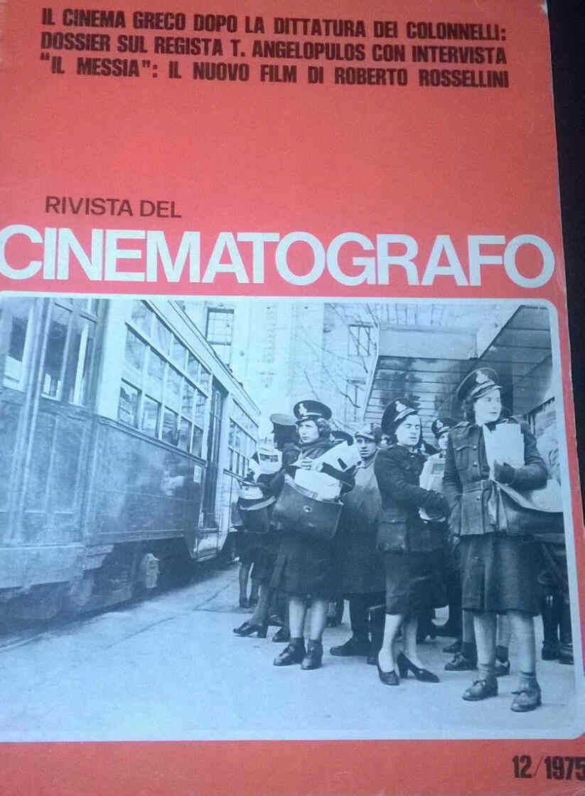 RIVISTA DEL CINEMATOGRAFO magazine side cover December 1975