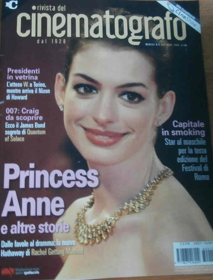 RIVISTA DEL CINEMATOGRAFO magazine side cover November 2008
